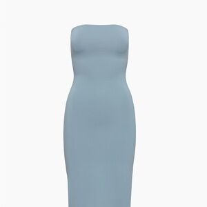 Aritzia Contour Midi Tube Dress in Slab Blue